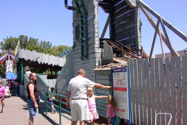 The top of the lift hill