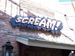 The entrance sign