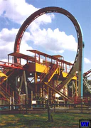 The vertical loop has a diameter of 46 feet
