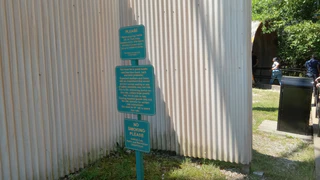 The Gotham City Park rule sign