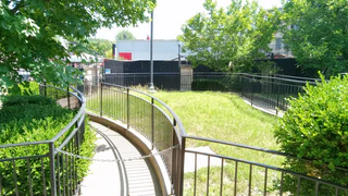 The left extended Gotham City Park queue path